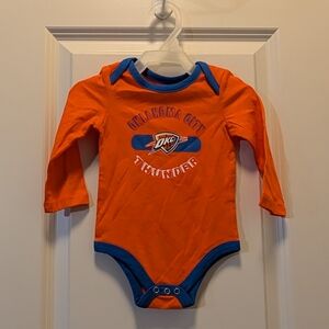 Orange Oklahoma City Thunder Baby Onesie